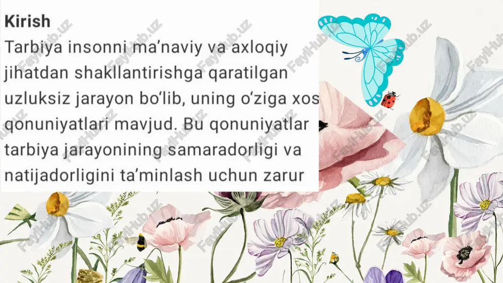 tarbiya jarayonining qonuniyatlari - Page 5