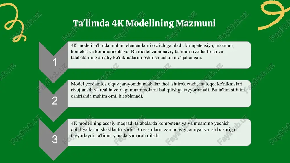 4k modelining asosiy tushunchalari va maqsadlari - Page 5