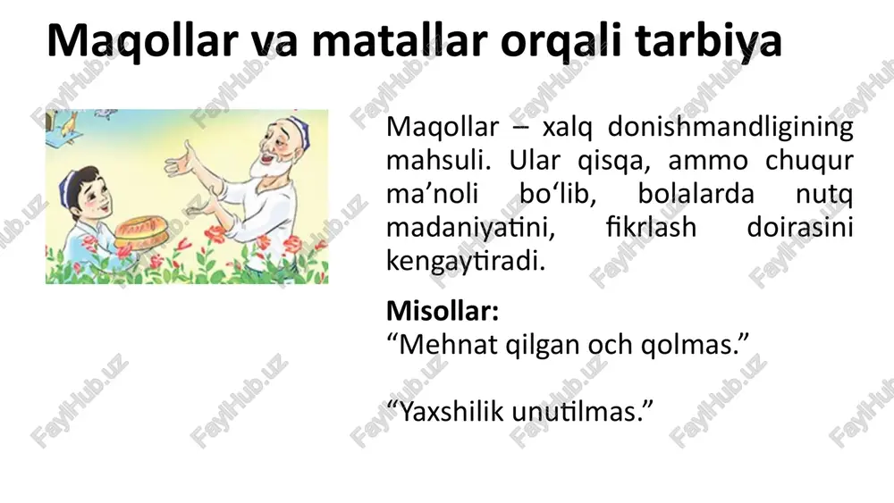 xalq ogʻzaki ijodi yodgorliklarining tarbiyadagi ahamiyati - Page 5