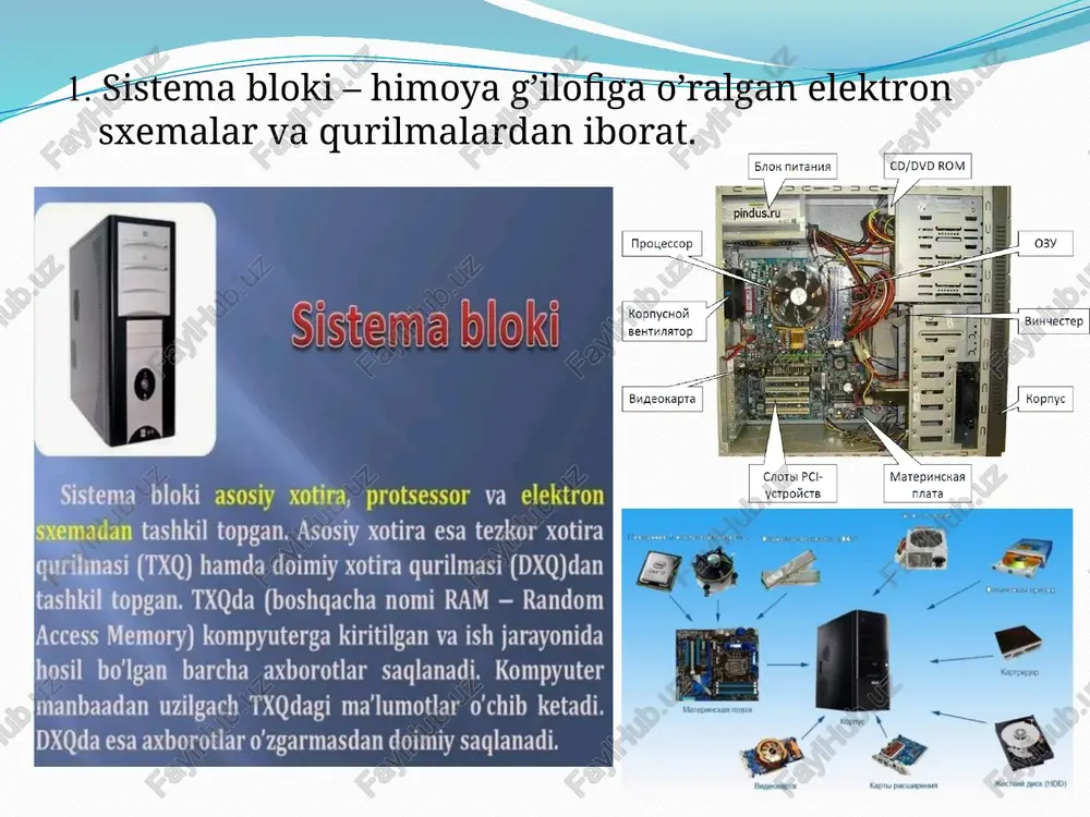 kompyuterning asosiy qurilmalari - Page 5