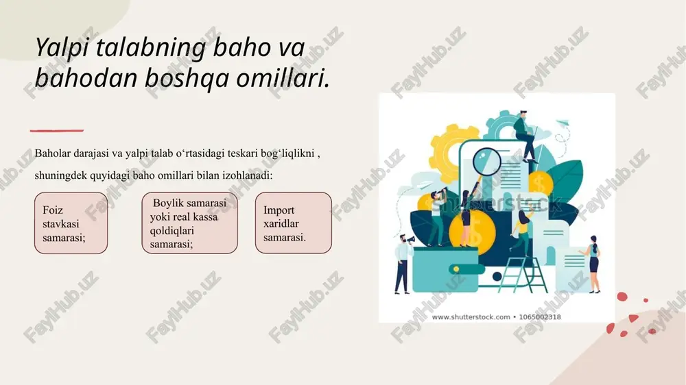 yalarga bog‘liq va baholar daoajasiga bog‘liq emas; -ishlab chiqarish omillari va texnologiyalarda o‘zgarish sekinlik bilan ro‘y beradi; -iqtisodiyot to‘liq bandlik sharoitida amal qiladi, ya’ni ishlab chiqarish hajmi potensial darajaga teng; -baholar va nominal ish haqi o‘zgaruvchan, ularning o‘zgarishi bozorlarda muvozanatni ta’minlab turadi oraliq kesma oraliq kesma – ishlab chiqarish real hajmining o‘sishi narxlar darajasining o‘sishiga mos ravishda o‘sib boradi. nima uchun? chunki, iqtisodiyotning pasayish holatidan to‘liq bandlikka o‘tishi noteks va turli vaziyatlarda ro‘y beradi. masalan, ayrim tarmoqlarda resurslarning etishmasligiga duch kelinsa, boshqa tarmoqlarda hozircha ortiqcha resurslar mavjud bo‘ladi. shuningdek, ular ishlab chiqarishni kengaytirish uchun yangi asosiy vositalar sotib olish va malakasizmutaxassislardanfoydalanishiga to‘g‘ri keladi. bu esa mahsulotlar birligiga ketadigan xarajatlarning oshishiga va natijada baholar darajasining o‘sishiga olib keladi. ad-as modelida makroiqtisodiy muvozanat. ad va as egri chiziqlarining kesishish nuqtasi ishlab chiqarishning muvozanatli hajmi va baholarning muvozanatli darajasini belgilaydi. baholarning muvozanatli darajasi deganda baholarning shunday darajasi tushuniladiki, unda yalpi talab va taklif …