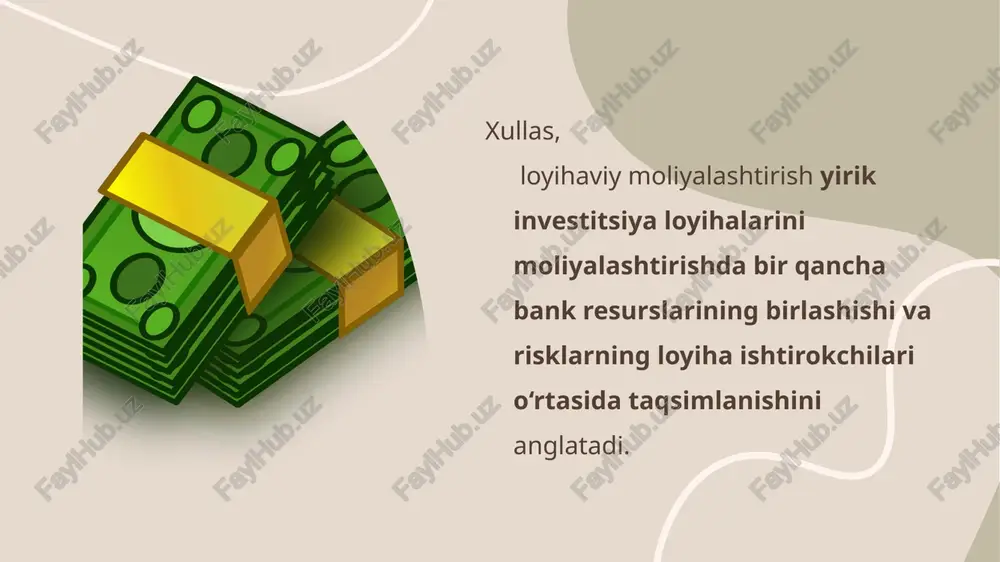 investitsiyalarni loyihaviy moliyalashtirish - Page 5