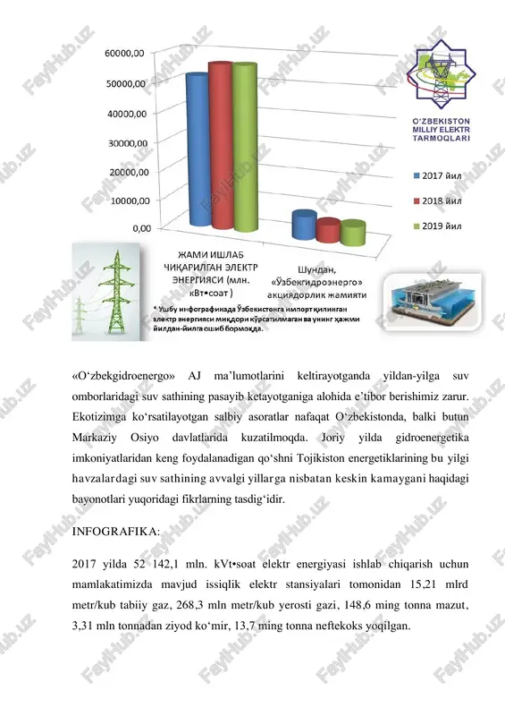 ida quvvati 100 mvt bo‘lgan fotoelektrik stansiyani qurish» investitsiya loyihasini amalga oshirish chora-tadbirlari to‘g‘risida»gi pq-4677-son qarori imzolandi. bugungi kunda, qurilish maydonchasida topografik, geologik va gidrologik tadqiqotlar, texnik shartlarga asosan «juru energy» kompaniyasi tomonidan quvvatni uzatish sxemasini tayyorlangan. «o‘zbekiston milliy elektr tarmoqlari» aj tomonidan sxemadagi kamchiliklar qayta ko‘rib chiqilishi uchun «juru energy» kompaniyasiga yuborilgan. ushbu loyiha bo‘yicha tarmoq jadvaliga asosan investor («masdar» baa) tomonidan moliyaviy manbalarni aniqlash ishlari iyun oyida yakunlanishi rejalashtirilgan edi. «covid-19» pandemiyasi tufayli rejalashtirilgan ishlar muddati biroz ortga surildi, ammo rejaga muvofiq tartibda amalga oshirilmoqda. misol uchun, moliyaviy ajratmalar hamda ajratilgan yer maydonida infrastrukturani rivojlantirish (yer maydonini tekislash, yo‘l qurish, poydevor tayyorlash va boshqalar) joriy yilning so‘nggi oyidan boshlanishi kutilmoqda. eslatib o‘tamiz, mazkur fotoelektr stansiyasi 2021 yilning to‘rtinchi choragida foydalanishga topshirilishi nazarda tutilgan. mazkur loyiha, albatta, navoiy viloyati aholisining elektr ta’minoti yaxshilashga xizmat qilib, yirik sanoat korxonalari, o‘rta va kichik biznes vakillarining ishlab chiqarish hajmini oshirishiga o‘zining ijobiy …