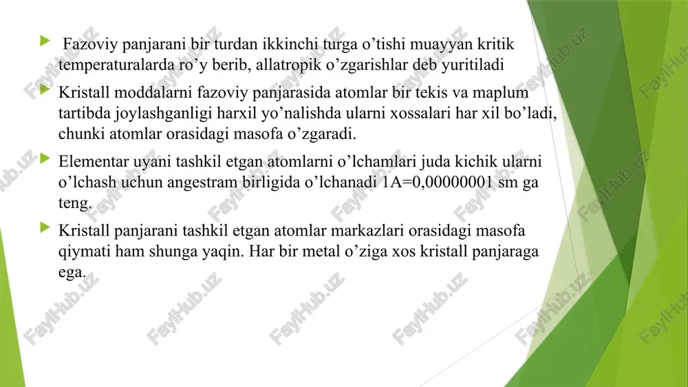 metallarni kristallanish jarayonini urganish - Page 5