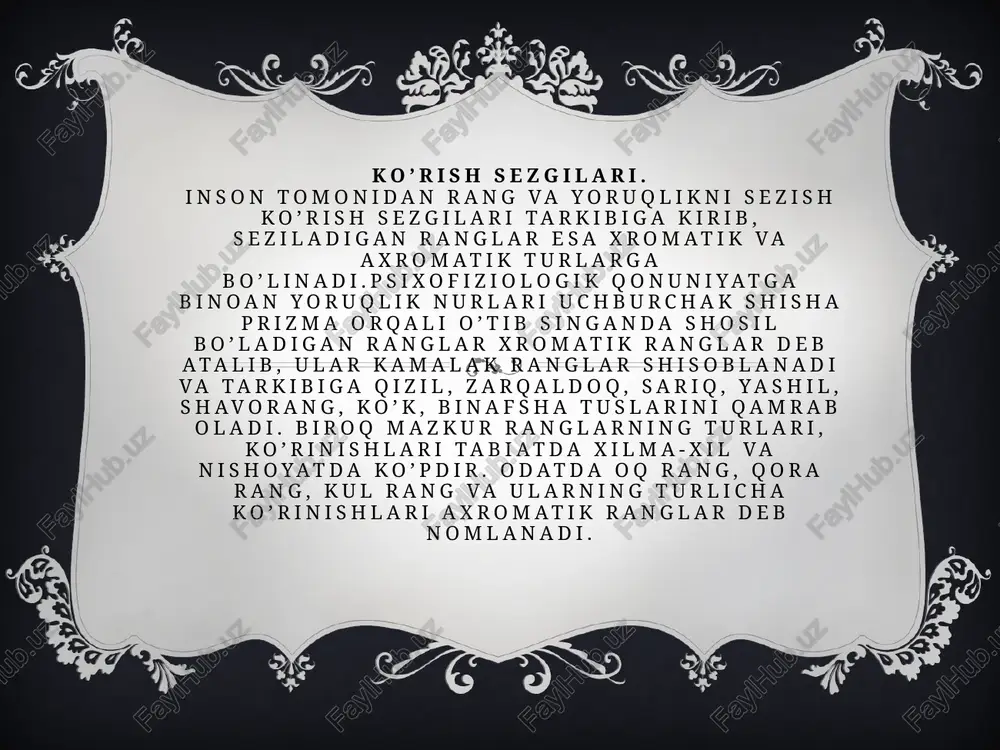 yidagilardan iboratdir: a) oqriq sezgilari; b) xush tuyqular; v) noxush tuyqular. etiboringiz uchun raxmat. image3.png image2.png /docprops/thumbnail.jpeg termiz davlat universiteti tarix fakulteti 3 kurs talabasi ahmedov sardorbekning umumiy pisixaligiva va pedagogik fanidan tayyorlagan mustaqil isht
