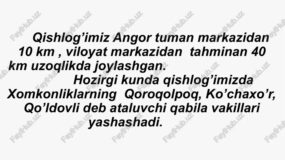 vatan ostonadan boshlanadi- qishlogʻim tarixi. - Page 5