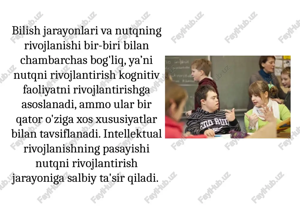 aqli zaif bolalarning nutq va tafakkur xususiyatlari - Page 5