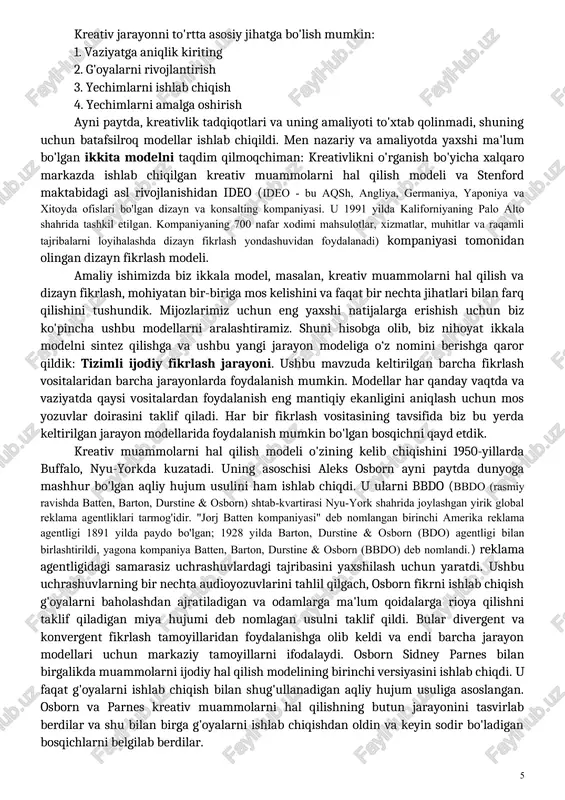 rad etish bo'lgan idrok nazariyasi sifatida paydo bo'lgan psixologiya maktabi) fikriga ko'ra, ijodiy fikrlash va tushunish to'rt bosqichdan, ya'ni tayyorgarlik-inkubatsiya-yorug'likdan va tekshirishdan iborat. birinchi bosqich muammoni tushunish uchun qattiq ishlashdan iborat. puankare buni ongli mehnatning dastlabki davri deb ataydi. ikkinchi bosqich muammoni bir muddat chetga surib, ongni boshqa narsalar bilan band qilganda yuzaga keladi. uchinchi bosqich - bu yechim to'satdan paydo bo'lganida, ehtimol, odam boshqa bog'liq bo'lmagan faoliyat bilan shug'ullanadi. "to'satdan yorug'likning bu ko'rinishi uzoq, ongsiz oldingi ishning aniq belgisidir." biroq, kreativ jarayon shu bilan tugamaydi. to'rtinchi va yakuniy bosqich mavjud, ya'ni tekshirish, natijalarni til yoki yozuv bilan ifodalashni o'z ichiga oladi. ushbu bosqichda natija tekshiriladi, uni aniq qiladi va natijadan foydalanish orqali mumkin bo'lgan kengaytmalarni qidiradi. yaqinda ohlsson to'rt bosqichli gestalt kreativlik modelini analitik fikrlash orqali muammolarni hal qilish va to'satdan tushunish orqali muammoni hal qilish o'rtasidagi aniq farqni aniqlashga intilish ketma-ketligi sifatida qayta shakllantirdi. bundan tashqari, gestaltistlar oylar …