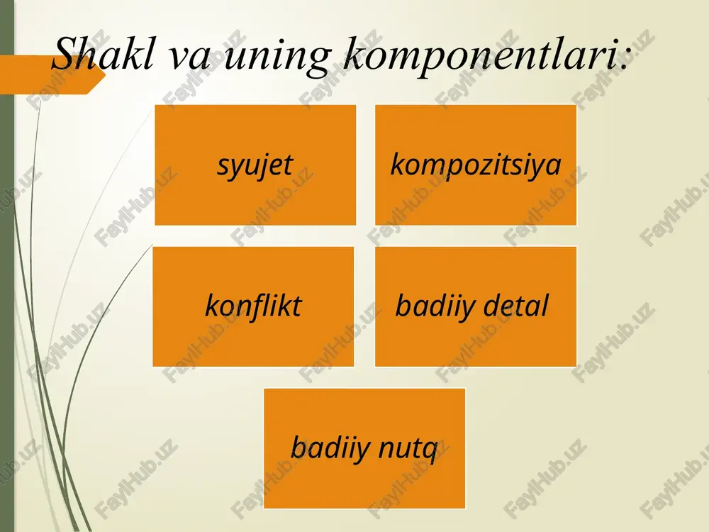 adabiyotshunoslikka kirish fanidan seminar mashg'uloti - Page 5