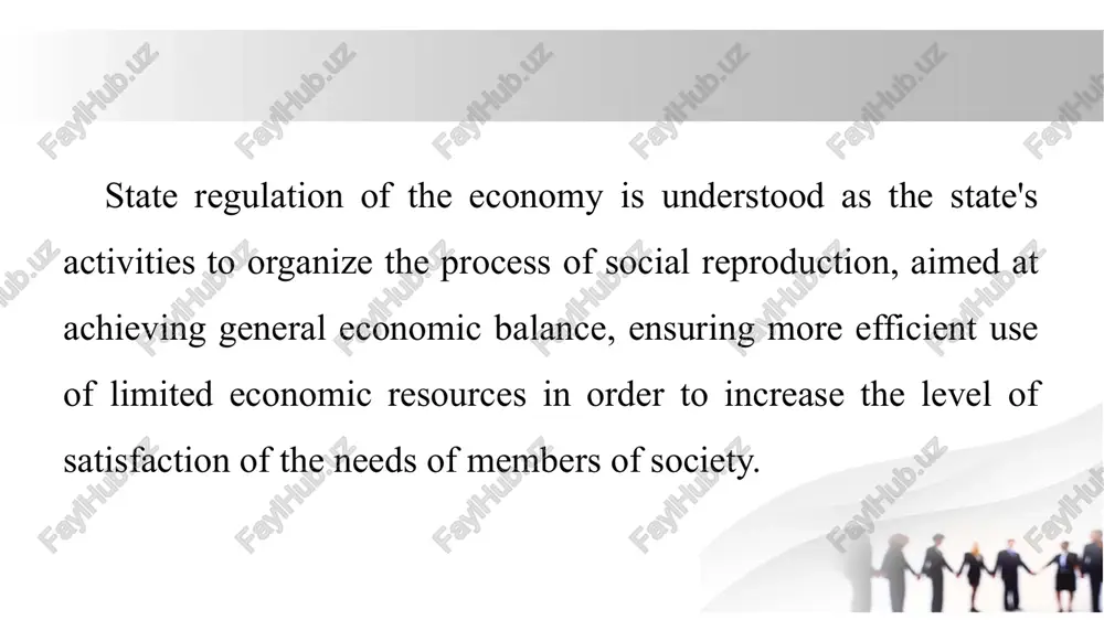 monitoring taxpayers' income and financial activities. example: the shadow economy is prevented by taxing large sources of income. businesses maintain economic discipline by submitting financial statements. main functions of taxes 5. promotional function: encourage enterprises and the population to engage in certain economic activities. providing incentives for innovation and export development. example: lowering tax rates to open new industries. providing tax incentives for exporting companies. image1.jpeg /docprops/thumbnail.jpeg fiscal policy 1. the state budget and its composition. 2. the main functions of taxes. 3. features of regulating the economy through taxes in uzbekistan, apd