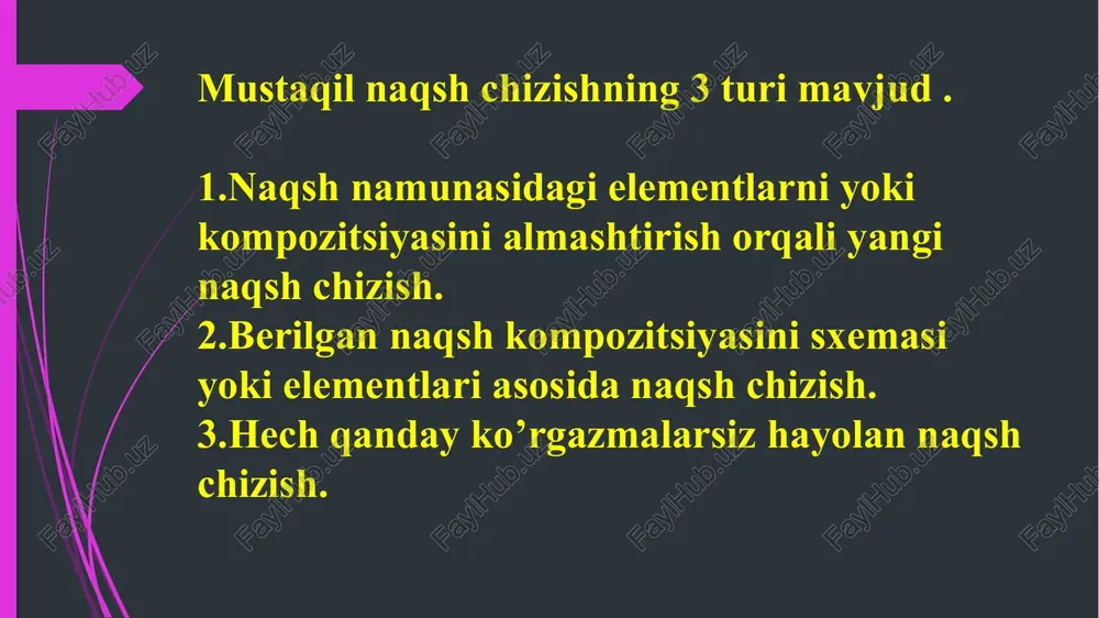 dekorativ rasm va uning xususiyatlari - Page 5