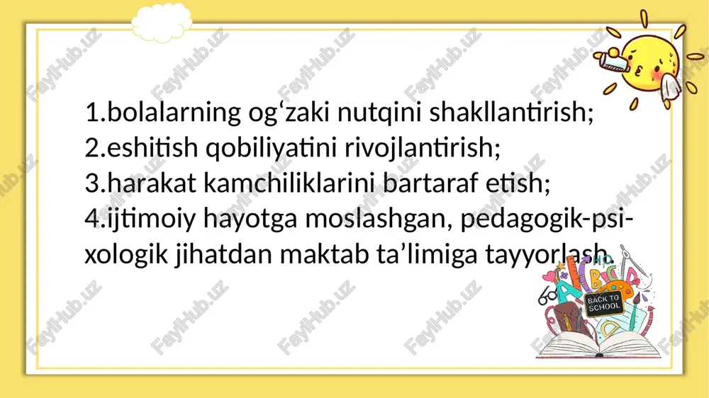 zaif eshituvchi bolalarning faoliyat turlari - Page 5