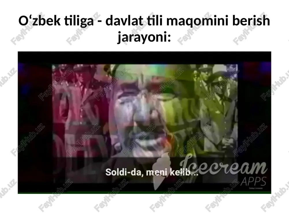 arixiy obidalar ta’mirlanib , qayta tiklandi , yangi inshoatlar qurildi , bog‘lar yaratildi . ushbu shaharlar markazida ko‘rkam amir temur maydoni barpo etildi va ulug‘vor haykal o‘rnatildi . bu shaharlarga “ amir temur ” ordeni topshirildi . amir temurning shaxsi butun ma’rifiy insoniyatning boyligi ekanligi tan olindi . tarixga nazar: xalqimizning azaliy qadriyatlaridan biri “ navro‘z ” bayramidir . qaramlik yillarida mana shu ardoqli bayramni nishonlash ham taqiqlangan edi . 1990-yildan boshlab o‘zbekiston hukumatining qarori bilan 21-mart “ navro‘z ” milliy xalq bayrami kuni sifatida belgilanib , dam olish kuni deb e’lon qilindi . xalqimiz “ navro‘z ” kunlarida hasharlar uyushtirib , dalalarga ko‘chatlar ekish , ko‘chalarni tozalash tadbirlarini , turli ommaviy o‘yinlar , poyga musobaqalari , sayllar uyushtiradilar , yetim-yesirlarga va nogironlarga yordam berib , marhumlar qabrlarini ziyorat qiladilar . o‘zbek xalqiga xos quyidagi jihatlar uning milliy qadriyatlari sifatida boshqa xalqlar tomonidan e’tirof etilgan : tug‘ilgan makon va ona …