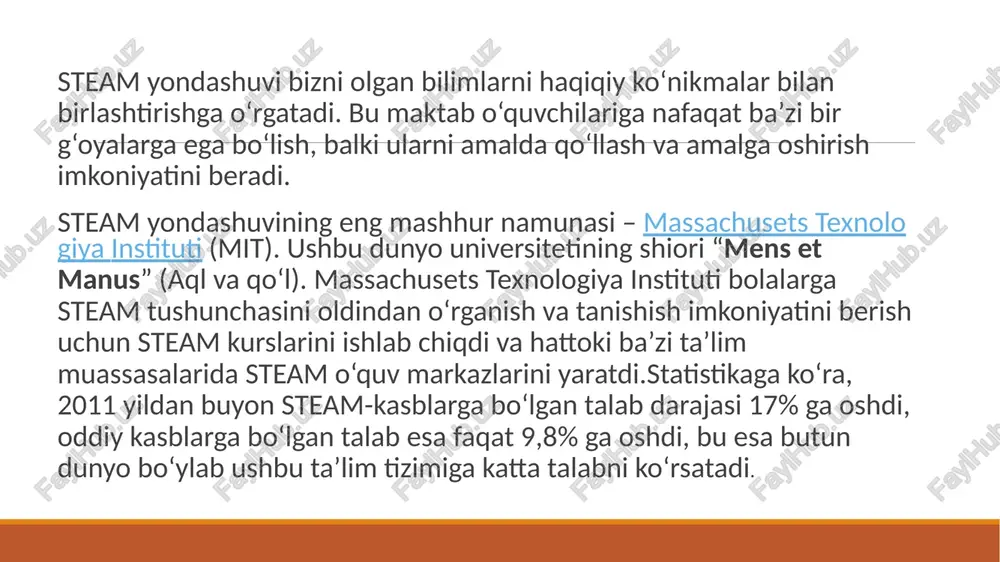 nazorat va hisobga olishni to‘g`ri tashkil etsa, ta’lim jarayonining samaradorligi ortadi. buning uchun o‘qituvchi o‘quvchining o‘quv materiallarini o‘zlashtirish darajasini aniqlab borishi lozim. nazorat (ta’lim jarayonida) ta’lim oluvchining bilim, ko‘nikma va malakalari darajasini aniqlash, o‘lchash va baholash jarayonini anglatadi. aniqlash va o‘lchash esatekshirishdeb ataladi. tekshirish— nazoratning tarkibiy qismi bo‘lib, uning asosiy didaktik vazifasi o‘qituvchi va o‘quvchilar o‘rtasida aks aloqani ta`minlash, pedagog tomonidan o‘quv materialini o‘zlashtirish haqida obyektiv axborot olinishi hamda bilimlardagi kamchilik va nuqsonlarni o‘z vaqtida aniqlashdir. tekshirishning maqsadi nafaqat o‘quvchining bilim darajasi, sifati, balki uning o‘quv mehnati hajmini ham aniqlashdan iborat. 10 o‘quvchilarning bilim va malakalarini tekshirish quyida ko‘rsatilgan mantiqiy ketma-ketlikda olib borilishi kerak: tekshirish tizimidagi birinchi bo‘g`in ta’lim oluvchilarning bilim darajasini oldindan aniqlash hisoblanadi. odatda, u o‘quv yili boshida o‘quvchilar tomonidan avvalgi o‘quv yilida o‘zlashtirilgan bilimlari darajasini aniqlash maqsadida o‘tkaziladi. bu kabi tekshirish, shuningdek, o‘quv yilining o‘rtasida yangi bo‘lim (kurs)ni o‘rganishga kirishilganda ham o‘tkazilishi mumkin va o‘rinli bo‘ladi. bilimlarni …