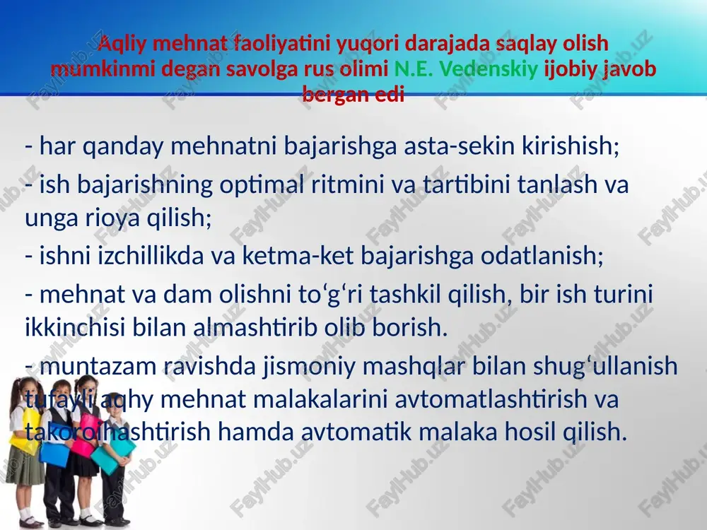 ta’lim va tarbiyada ishlariga yonalgan asosiy amaliyotlar - Page 5