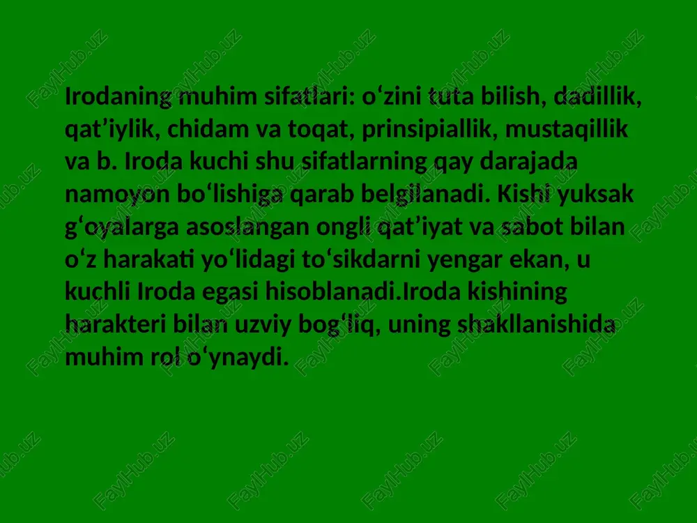 ashqlar, ochiq o'yinlar: "mehribon mushukcha", "yugur", "eski" boletus "," qog'oz to'plari "," tirik shapka "," dengiz xavotirda ". 3 -qadam: vizual faoliyat daqiqalari, bolalar hamma tanish his -tuyg'ularni chizishganda, o'z kayfiyatini, qo'shnining kayfiyatini, o'qituvchining kayfiyatini va boshqalarni chizishadi. 4 -qadam: o'qish, suhbatlar, o'qilgan narsalar haqidagi savollar, muammoli vaziyatlarni yaratish, piktogrammalar yordamida adabiy personajlarning hissiy holatini o'qish. 5 -qadam: biz his -tuyg'ularimizni "o'rgatamiz". ko'zgu yordamida bolalar his -tuyg'ularni ko'rsatishni va boshqarishni o'rganadilar. 6 -qadam: ijodiy vazifalar, miniatyura o'yinlari, teatr tomoshalarida ishtirok etish. uzoq muddatli ishlardan so'ng, tuzatish o'tkazilgan bolalarning hissiy sohasida ijobiy dinamika kuzatildi. 1.iroda-odamning o'z faoliyati va malaka jarayonlarini o'zi boshqarishda namoyon boladigan qobiliyati. 2.kishining ichki mayllarini yenga olish,o'zini boshqarish va o'z ustidan hukmronlik qila olish layoqati tashqi iroda deb ataladi. 3.kattalar va tengdoshlari bilan muloqotda,ijtimoiy tajriba jarayonida bola faoliyati rivojlanadi. "ha" yoki "yo'q" metodikasi 4.v.petshak kar bolaning emotsional rivojlanish holatini tadqiq etgan. 5.simpatiya-yoqtirish,boshqa odamning emotsional holatini tushunmaslik. 6.d.b.elkonin odamlar …