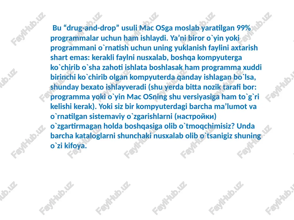 macos operatsion tizimlarining rivojlanishi va ishlash prinsipi - Page 5
