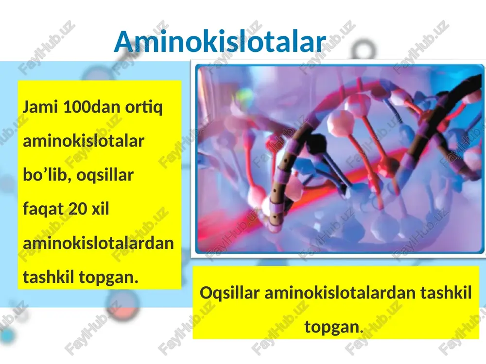 jmida uglerodning massasi topiladi. x+o 2 →co 2 +h 2 o+n 2 22,4 l so 2 —— 12 g c 33,6l —— x x = 18 gr c 2) 67,5 g suvdagi vodorod massasi topiladi. 18 g h 2 o —— 2g 67,5 —— x x = 7,5 gr h 3) azotning berilgan hajmidan uning massasi aniqlanadi. 22,4 l h 2 —— 28 g 16,8 —— x x = 21 gr h 4) natijalarga asoslanib moddalar tarkibidagi element atomlarining soni topiladi. nhc n h c zyx 1:5:1 5,1 5,1:5,7:5,1 14 21 : 1 5,7 : 12 18 ::  =ch 3 nh 2 javob: ch 3 nh 2 2-masala. c 2 h 2 ni trimerlanishidan olingan nitrobirikmani qaytarish natijasida hosil bo’ladigan, asosli xossaga ega bo’lgan, organik moddani hosil bo’lish tenglamalarini yozing. yechish: 1) asetilendan nitrobirikma olish uchun dastlab asetilen trimerlanib undan benzol olinadi. 3hc ≡ch→ c 6 h 6 2) …