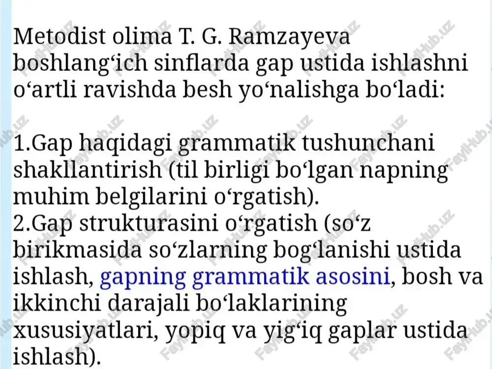 boshlang'ich sinfda sintaksisga oid materiallar - Page 5