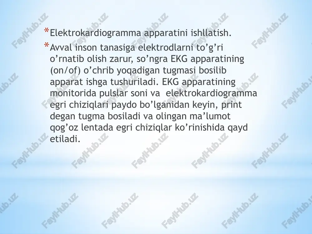 elektrokardiograf apparatlari ishlashi - Page 5