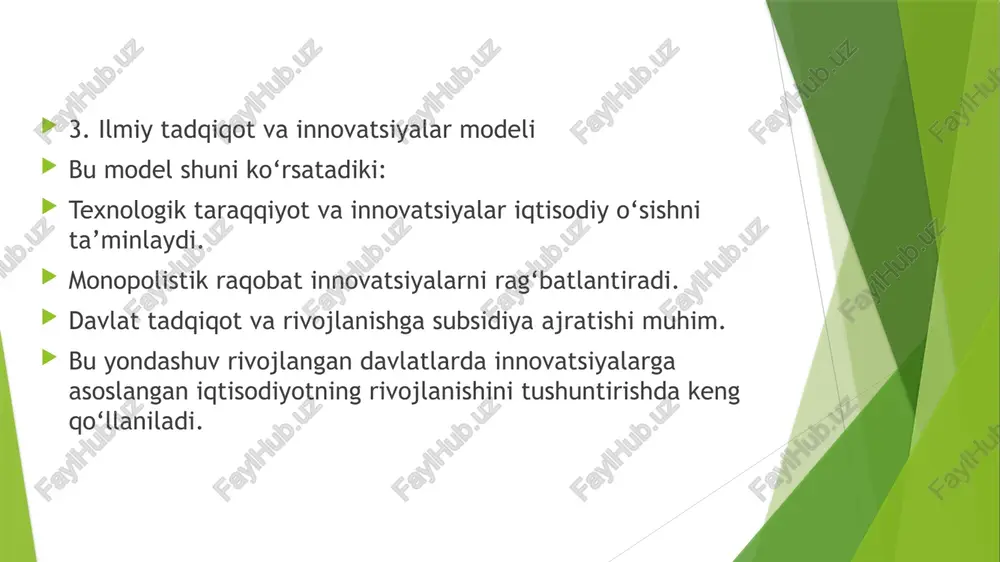 endogen iqtisodiy o‘sish nazariyalari - Page 5