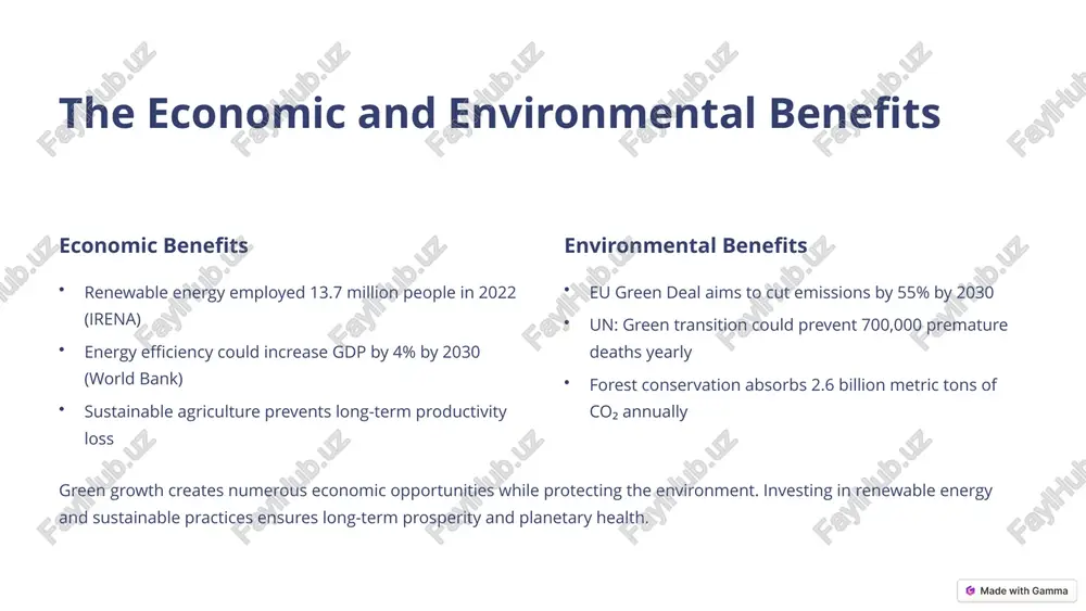 green economic growth: a sustainable future - Page 5