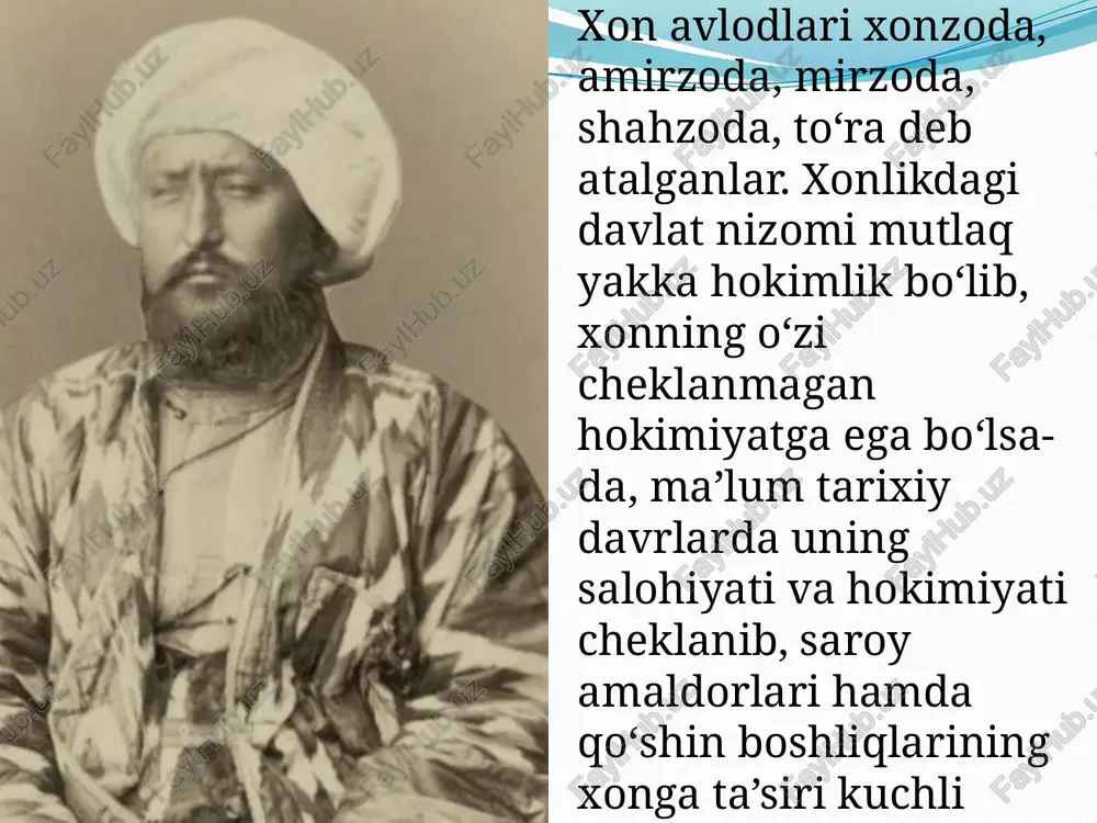 qo'qonxonligida saroyun vonlari va mansablari - Page 5