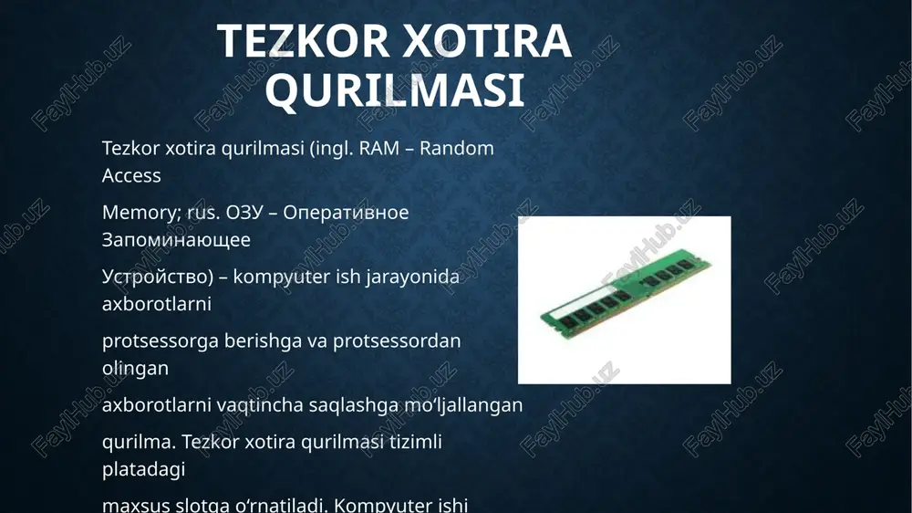 h uchun [alt+f7] tugmalari bosiladi. so'ng faylni izlash darchasi paydo bo'ladi (-rasm). va izlanayotgan fayl nomi kiritiladi, so'ngra [enter] bosiladi. fayl topilgandan so'ng ruyxatga chiqaradi, bunda yunalish tugmalardan foydalanib ruyxatda faylni tanlab [enter] tugmasi bosiladi. so'ng bu faylni avtomatik ravishda kursor ajratib qo'yadi. boshqa diskka o'tish. disklar ruyxatini chap oynaga chiqarish uchun [alt+f1] tugmalari bosiladi, o'ng oynaga chiqarish uchun esa [alt+f2] tugmalari bosiladi. so'ngra yunalish tugmalari yordamida kerakli diskni ajratib [enter] tugmasini bosish kerak. e’tiboringiz uchun rahmat! image2.jpeg image3.jpeg image4.jpeg image5.png image6.png image7.png image8.png image9.png image10.png image11.png image12.png image13.jpeg image14.png image15.png image16.png image17.png ‘cad ¥|lner_] 4233 988 k6 ne 125 564.008 ke ceoboaho (cac_¥|lrer_] 3261 552k6 12 30 716 248k6 caoonvo mh ‘tin [pasnep fava rs tun pasnep dara 11 ‘ 20.08.2012 17:23 || |_]calptsx ved 7259 12.06.201101:00 | lamaliy mash_qollanma_iatisod yangi doc 17596416 29.01.201001:54 ||| )calptes sys 23656 12.06.201101:00 aboratoriya_gollanma_ee2011 doc 16343040 20.08.2012 17:29 ||| |cglpint sys 14424 12.06.201101:00 …