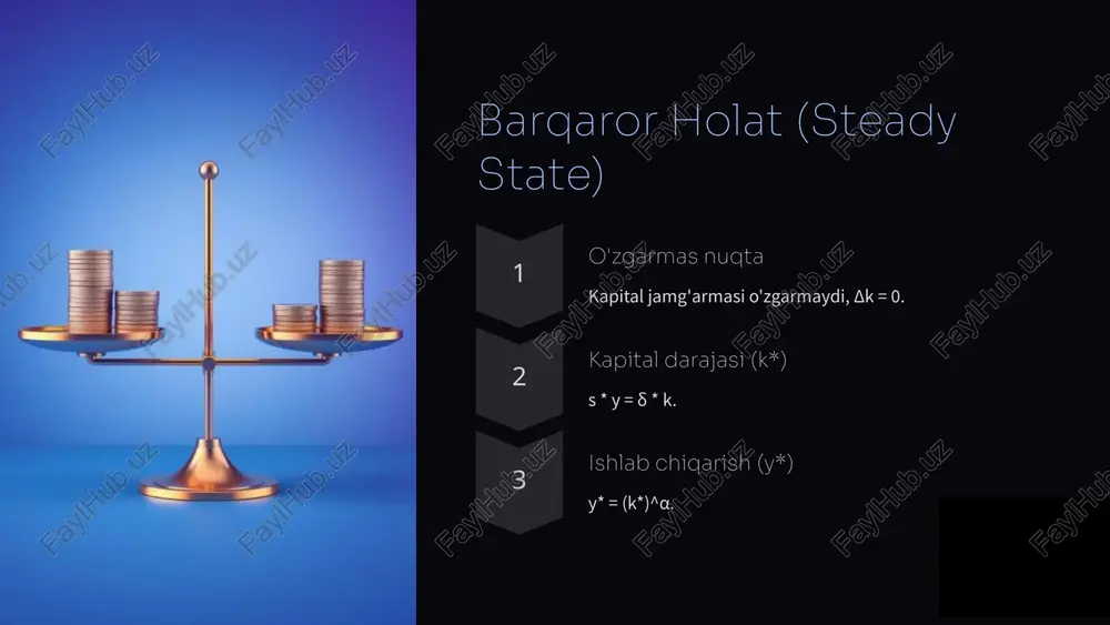neoklassik iqtisodiy o'sish modeli (solow modeli) - Page 5
