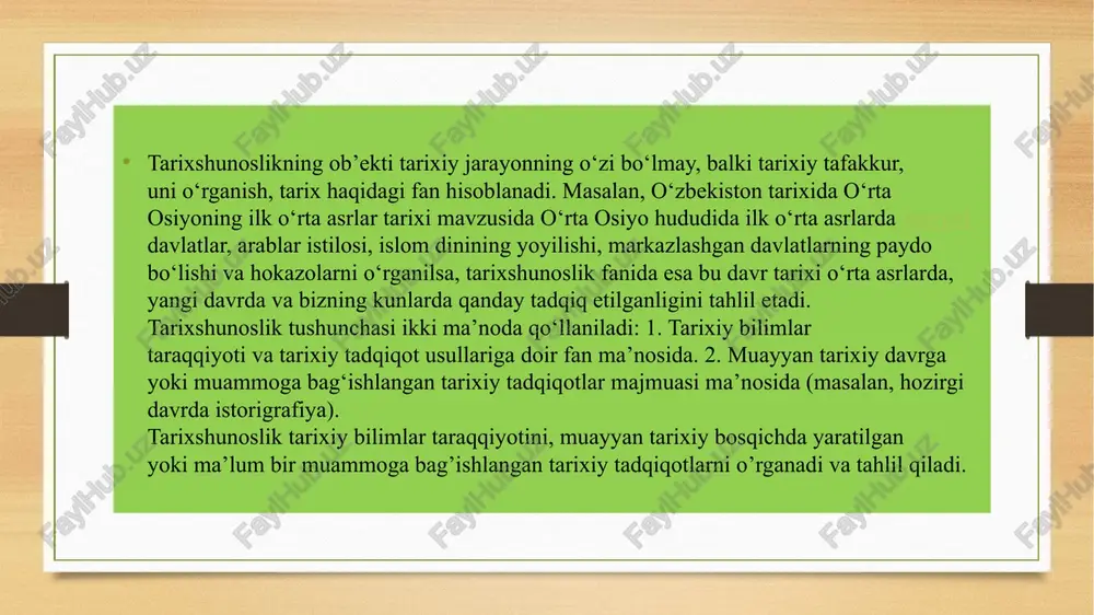 tarixshunoslik fani va uning vazifalari - Page 5