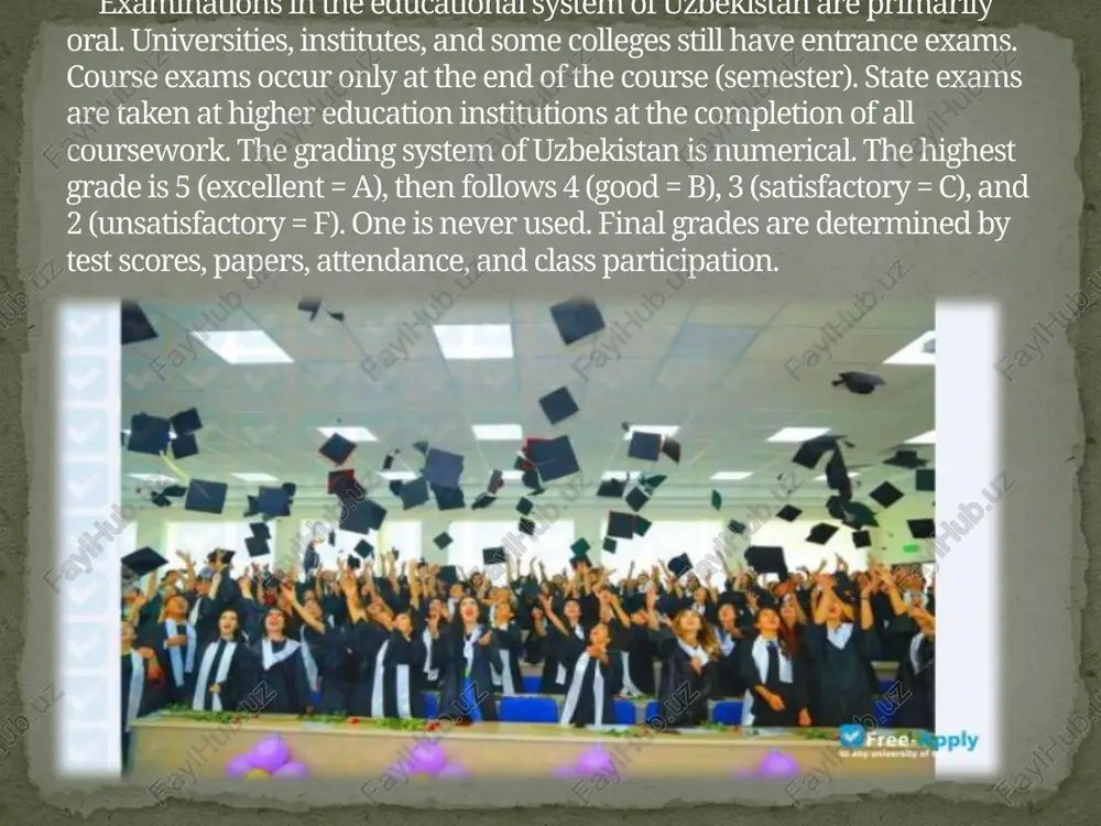 g research in the united states. tashkent eac also monitors three similar regional educational advising centers located in the other cities. eac provides ongoing training for the advisors. thank you for watching !!! image3.jpeg image4.jpeg image5.jpeg image6.jpeg image7.png /docprops/thumbnail.jpeg hello everyone. today you can get with the life of the requirements of uzbekistan