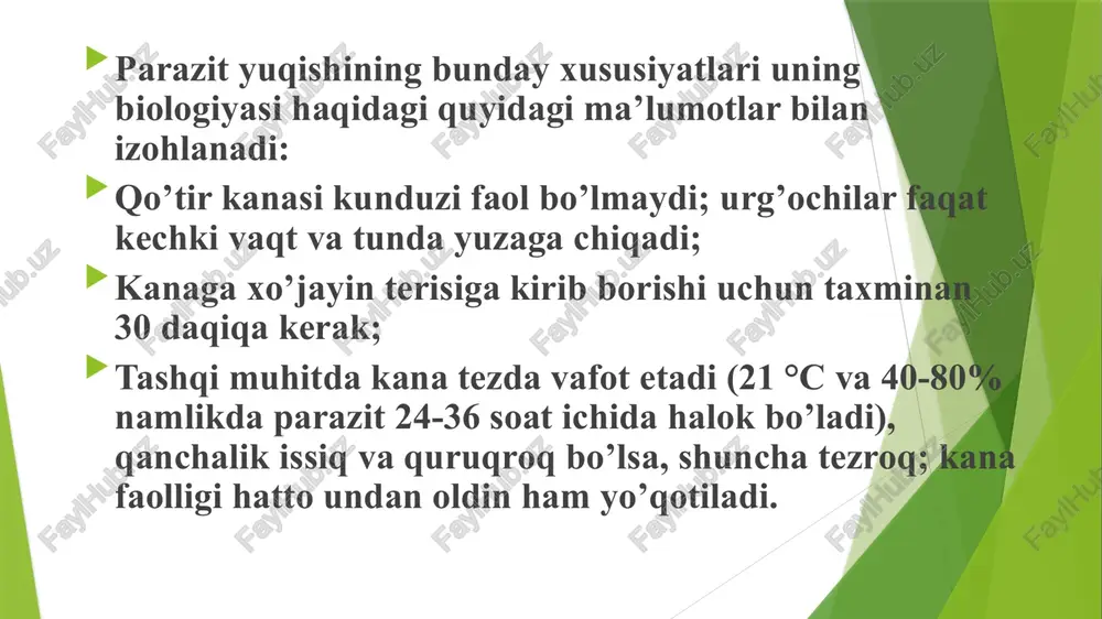 urtli malham (sernaya maz) (5-10%). bugungi kunda rivojlangan mamlakatlarda ko’p qo’llanilmaydi, chunki uzoq o’tirib qoladigan noxush hidga, kiyimlarda dog’ qolishiga olib keladi, teri orqali so’rilib buyraklarga potentsial ta’sir qilishi, teri va shilliq qavatga qo’zg’atuvchi ta’sir ko’rsatadi. biroq, afrikada va janubiy amerikaning qashshoq mamlakatlarida oltingugurtli malham hali ham arzonligi tufayli keng ishlatiladi. qo’llash sxemasi: kattalar 20% konsentratsiyali, bolalar — 10%, malham teri bo’ylab 5-7 kun davomida har kuni surtiladi. oltinchi yoki sakkizinchi kuni bemor kiyimlari va choyshablarini almashtirib, yuvinadi. 6) ivermektin — parazitlarga qarshi avermektinlar guruhidan nisbatan yangi bo’lgan faol moddalar kompleksi bo’lib, turli preparatlarda qo’tirga qarshi vosita sifatida ishlatiladi. preparat malham, shuningdek in’yektsiya uchun 1%li eritma (teri ostiga) sifatida chiqariladi. ko’p yillar davomida u gelmintozni davolashda muvaffaqiyatli ishlatilib kelmoqda. u ko’pginda tashqi parazitlarni ham o’ldiradir. nojo’ya ta’siri kichik va kam kuzatiladi. biroq preparat odamlarda qo’tirni davolash uchun faqatgina frantsiya, braziliya va yana bir nechta mamlakatlarda ruxsat etilgan. pedikulyoz(pediculosis) pedikulyoz (bit) …