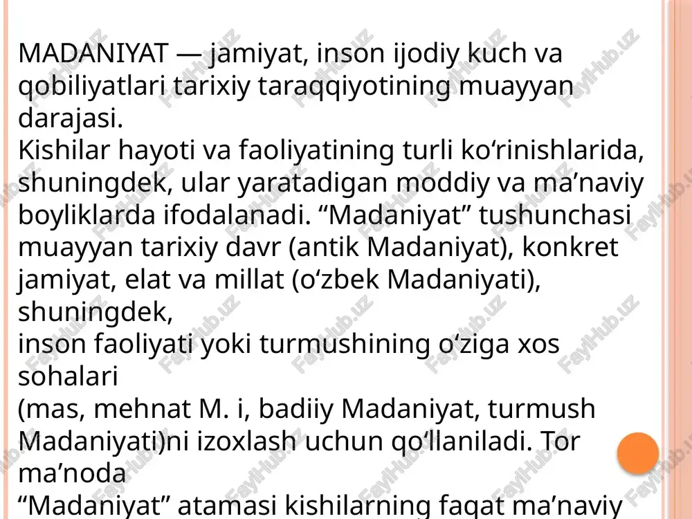 sa, shakl esa g oyaviy negizlar substantsiya yotadi faol, aktiv. varatuvchan if ti he deyishadi negizdir yotadi ¢ tabiat borlig’i ¢ inson borlig’i borliqning ¢ ijtimoty borliq shakllari 3 ¢ ma’naviy borliq * virtual borliq e’tiboringiz uchun rahmat!