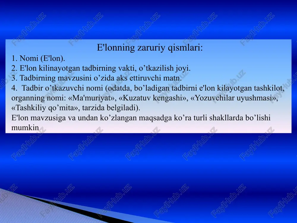 xudoyqulova nilufarning òzbek tilini sohada qòllanilishi fanidan tayyorlagan taqdimoti - Page 5