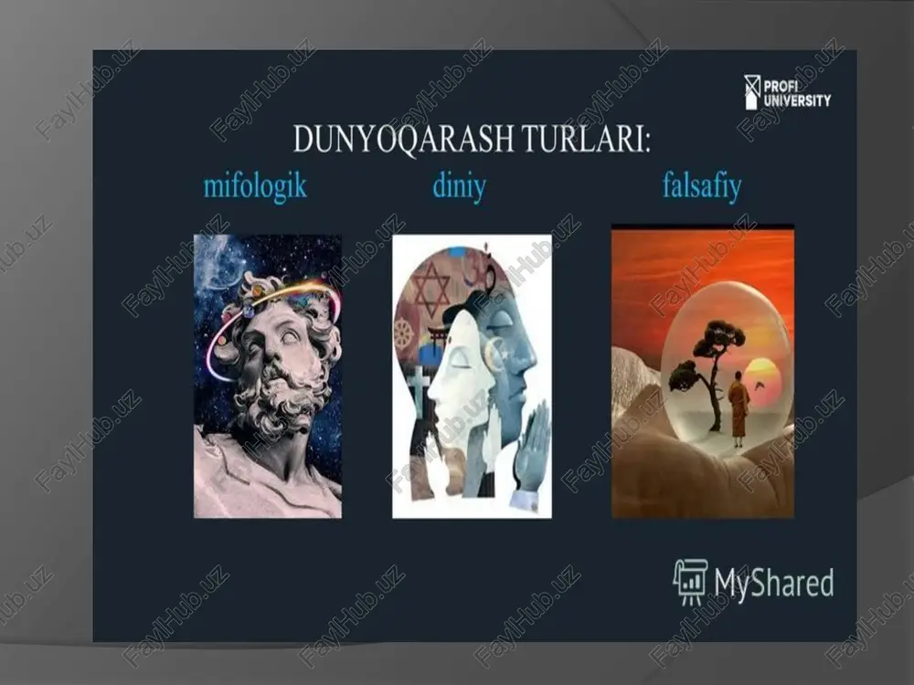 mustaqil ish - falsafiy dunyo qarashning o`z-o`zini anglashdagi roli - Page 5