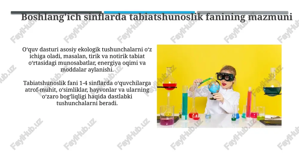 boshlanğich sinfda tabiiy fanlar fanining mazmuni - Page 5
