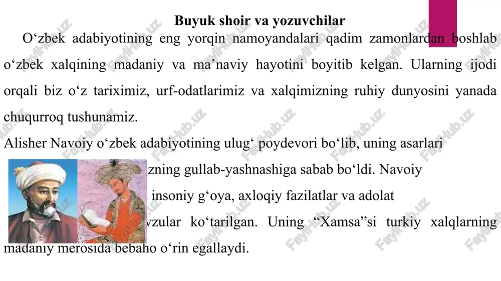 o'zbekiston adabiyoti klassik namoyondalari - Page 5