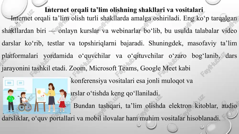 internet orqali ta'lim olish imkoniyatlari - Page 5