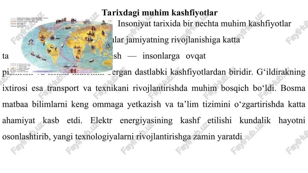 insoniyat tarixidagi buyuk kashfiyotlar - Page 5