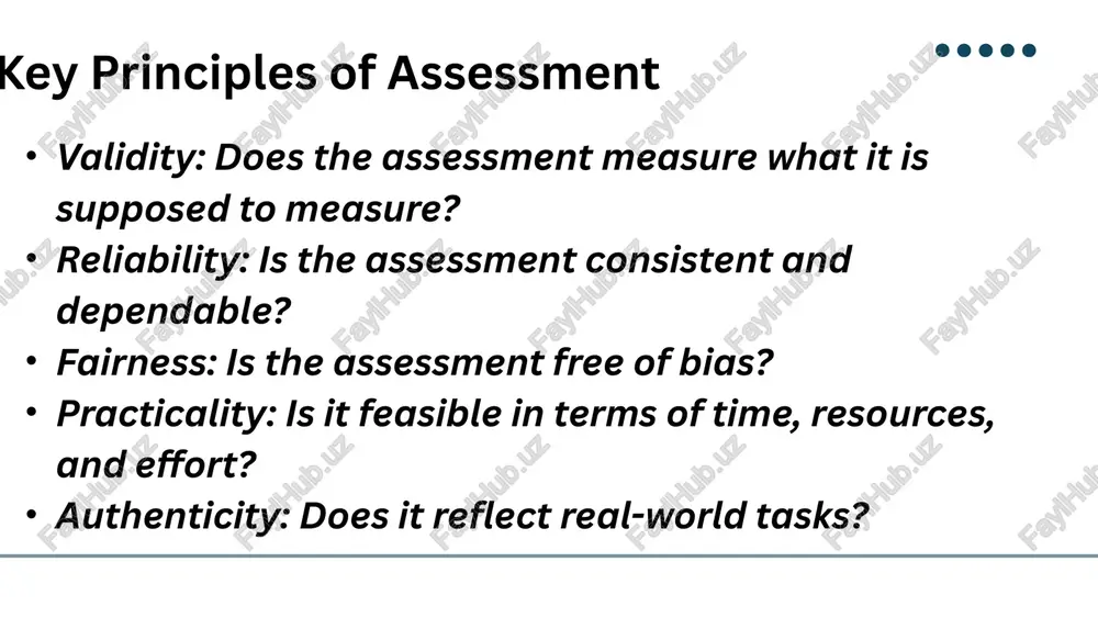 assessment principles, testing, and evaluation - Page 5