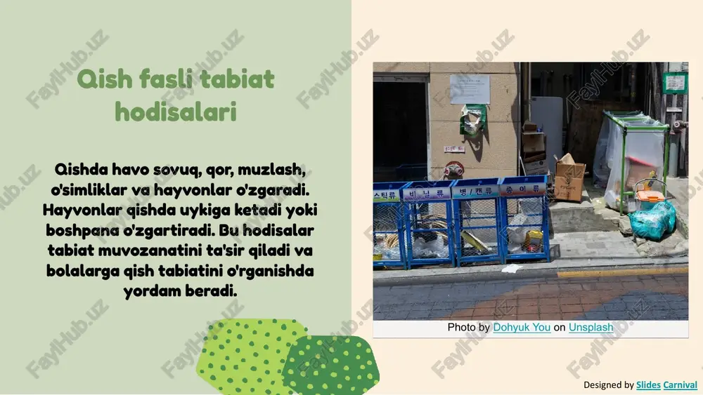 bolalarga qish fasli davlati tabiat hodisalarini oʻrgatish - Page 5