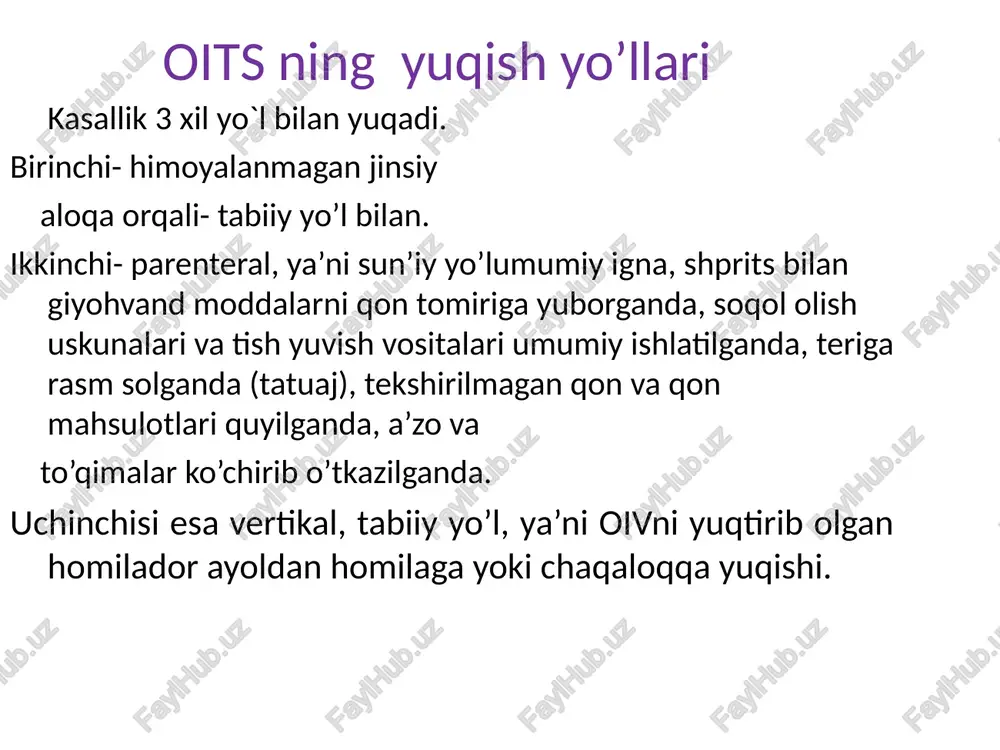 oits(orttirilgan immunitet tanqisligi sindromi) haqida - Page 5