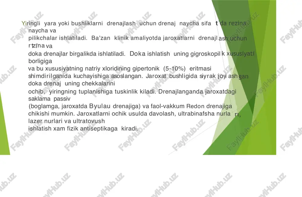 zamonaviy fizik antiseptika usullari - Page 5