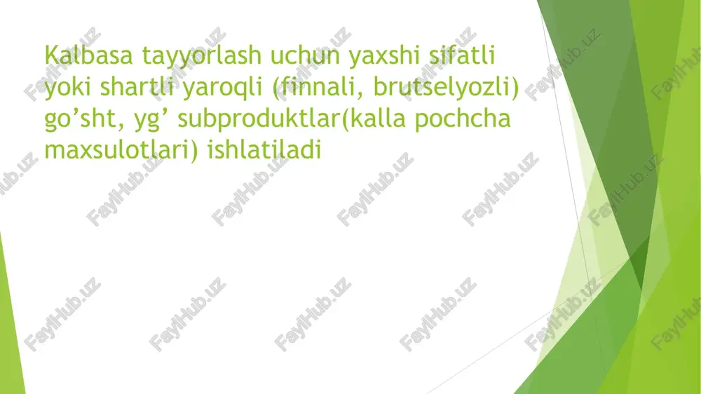 kalbasa maxsulotlarini gigienik tekshirish - Page 5