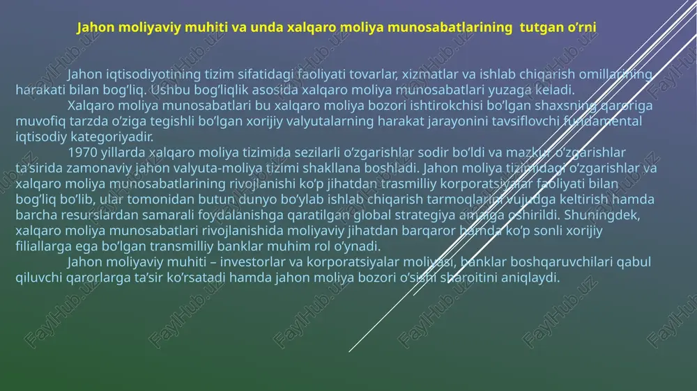 xalqaromoliyaning iqtisodiy mohiyati vaahamiyati - Page 5