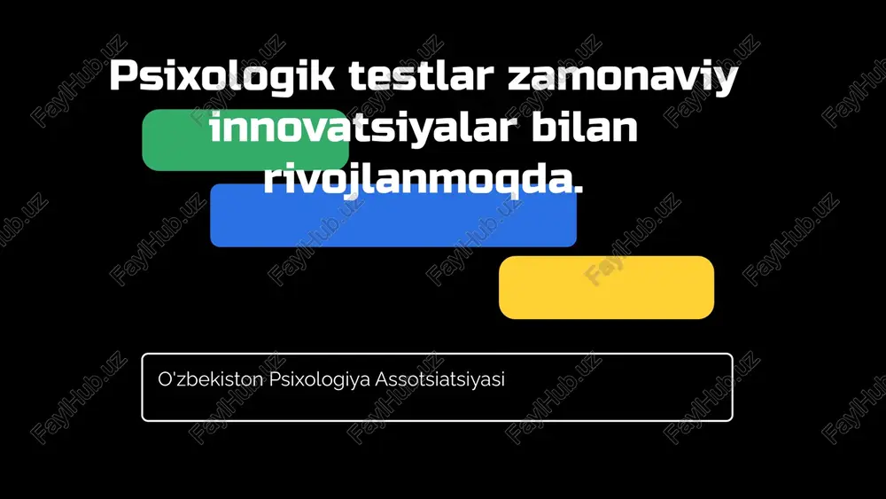 psixologik testlar va ularning imkoniyatlari - Page 5