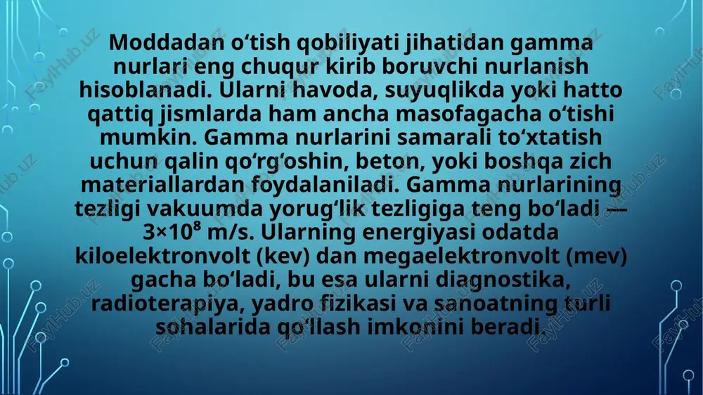 gamma nurlarining modda bilan o' zaro ta’siri - Page 5