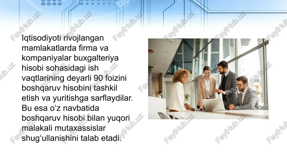boshqaruv hisobi, uning predmeti va metodi - Page 5