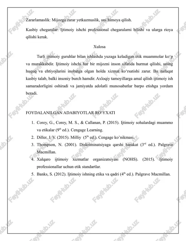 turli guruhlar bilan ishlashda etik muammolar - Page 5