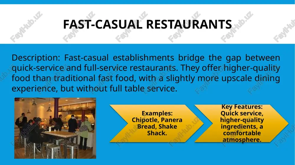 english language class presentation on food service - Page 5